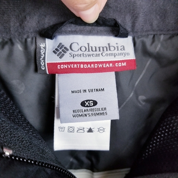 Columbia Convert Boardwear Black Ski Snow Pants OMNI Tech Waterproof Women's XS - Picture 3 of 16